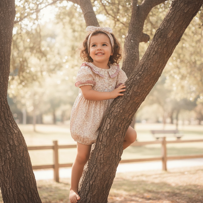 Climbing trees and looking cute.